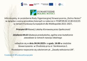 informacja o posiedzeniu Rady